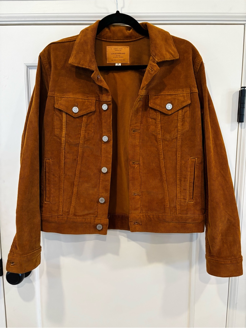 Lucky Brand Classic Women’s Corduroy Jacket in Brown Rust | Medium | NWOT
